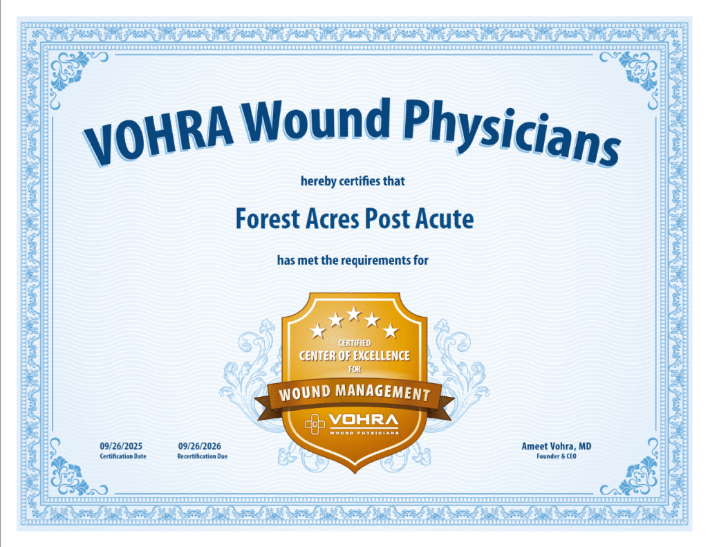 VOHRA Wound Care Award